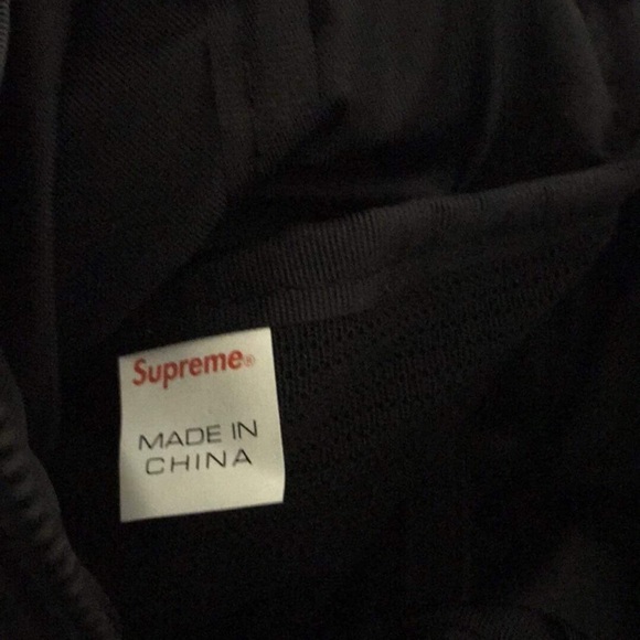 supreme made in china tag